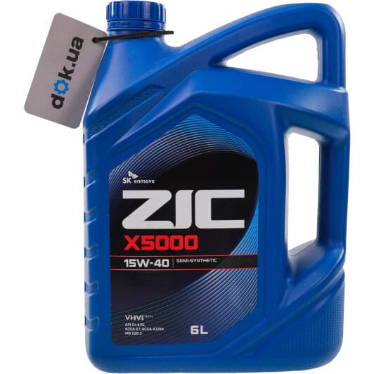 ZIC X5000 15W-40 (6 л) моторна олива