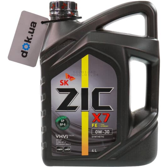 ZIC X7 FE 0W-30 (4 л) моторна олива
