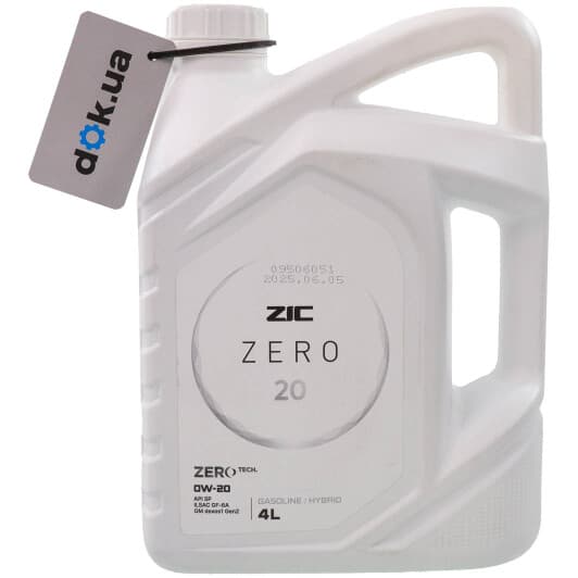 ZIC ZERO 20 0W-20 (4 л) моторна олива