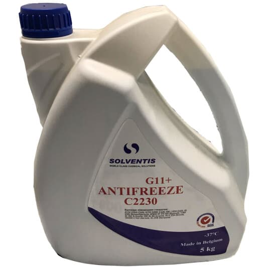 Solventis G11+ синий -37 °C, 5 л (c2230b5l) готовый антифриз