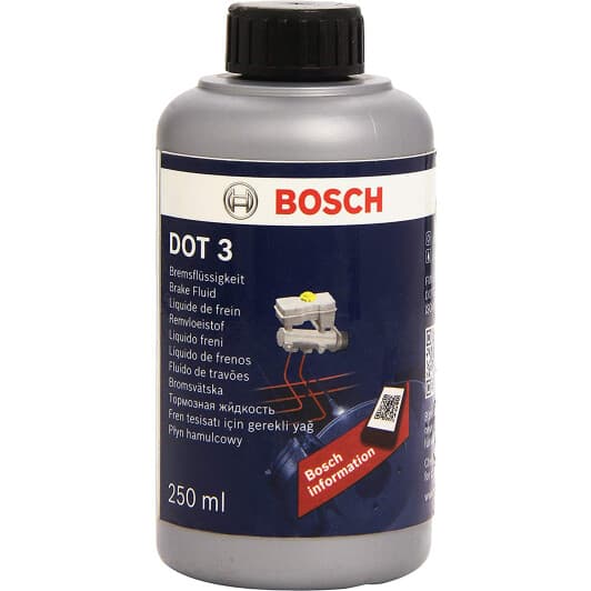 Bosch DOT 3, 0,25 л (1987479100) гальмівна рідина пластикова тара
