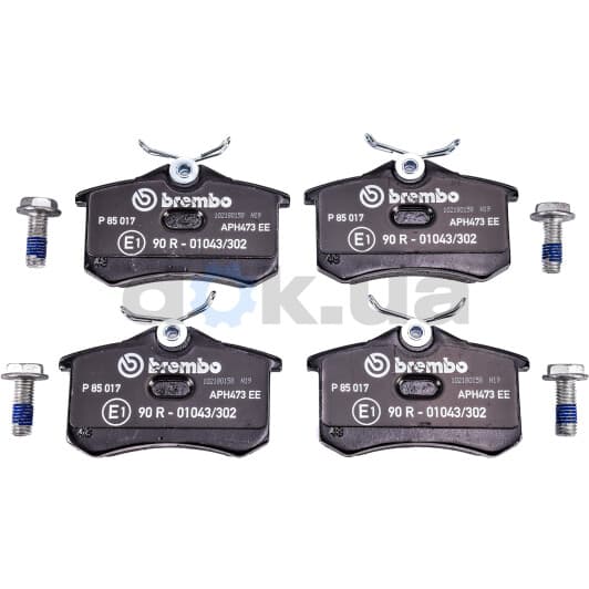 P 85 017 Brembo Тормозные колодки