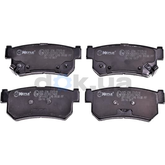 025 236 7315/W Meyle Гальмівні колодки