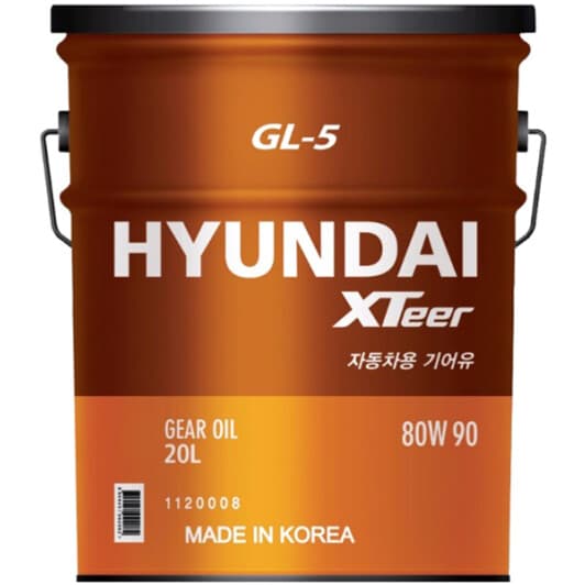 Hyundai XTeer GL-5 80W-90 (20 л) трансмісійна олива
