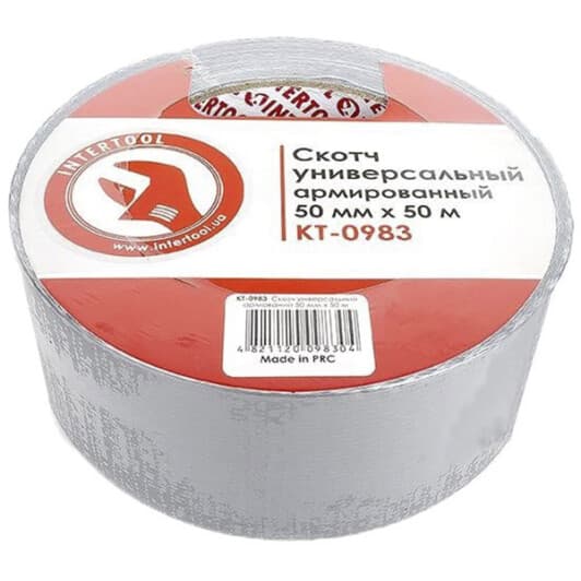 Армированный скотч Intertool kt0983 50 мм x 50 м