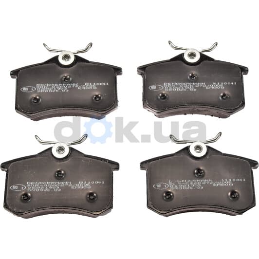 B110041 Denckermann Гальмівні колодки