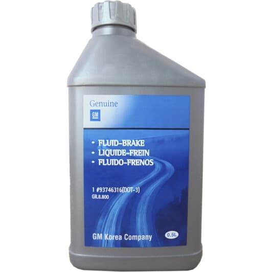 Тормозная жидкость General Motors DOT 3 пластик
