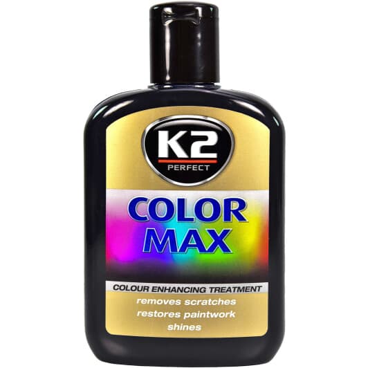 Цветной полироль для кузова K2 Color Max (Black) черный
