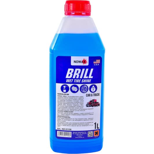 Концентрат чернителя шин Nowax Brill Wet Tire Shine nx01156 1000 мл
