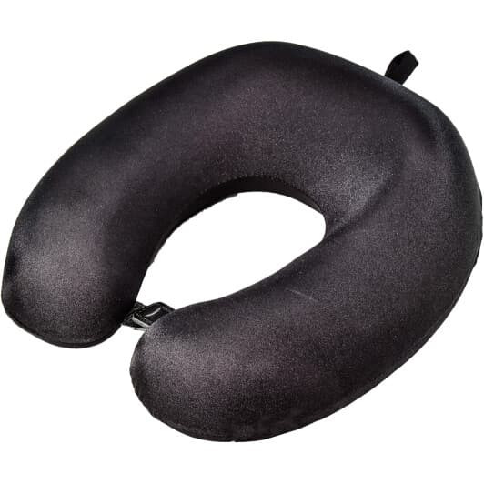 Подушка-подголовник Kerdis Memory foam черная без логотипа 4820198830762