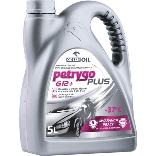 Orlen Petrygo Plus G12+ розовый -37 °C, 5 л (qfp203b50) готовый антифриз