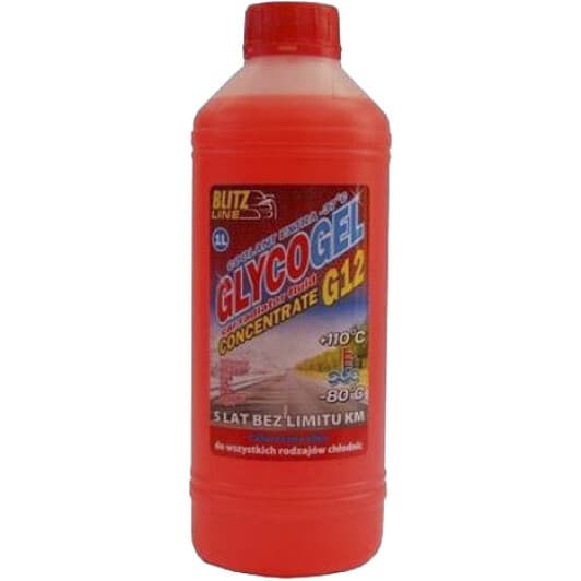 Blitz Line Glycogel G12 красный концентрат антифриза