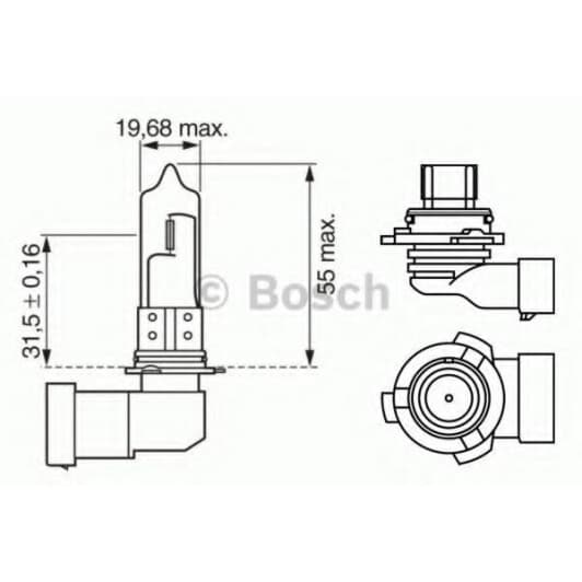 Автолампа Bosch Xenon Blue HB4 P22d 51 W 1987302155
