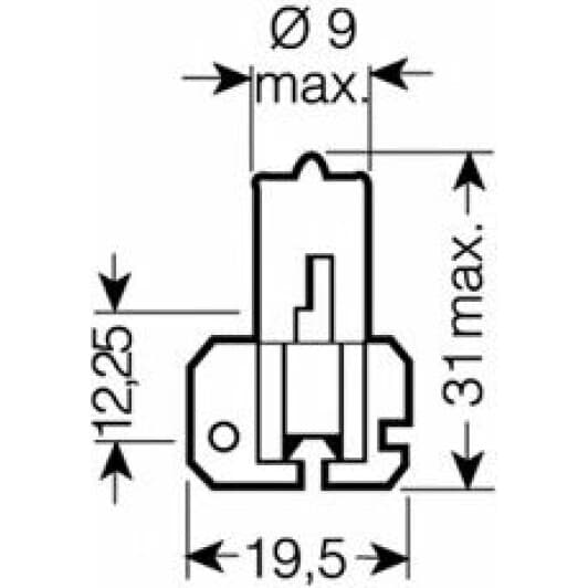 Автолампа Osram Original Line H2 X511 70 W прозрачная 64175