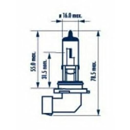 Автолампа Narva Standard H10 PY20d 45 W прозора 48095