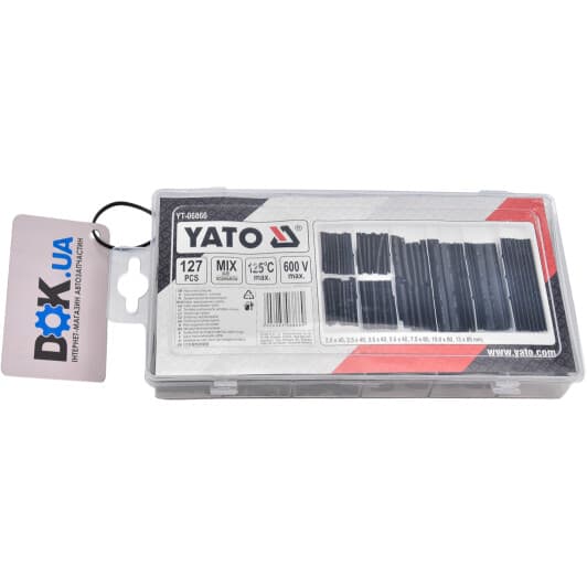 Набор термоусадок Yato YT-06866 цвет черный 127 шт
