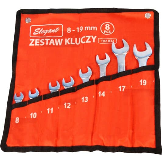 Набір ключів ріжково-накидних Elegant EL102832 8-19 мм 8 шт