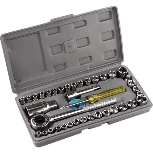 Набор торцевых головок Elegant EL102828 1/4", 3/8" (40 пр.)