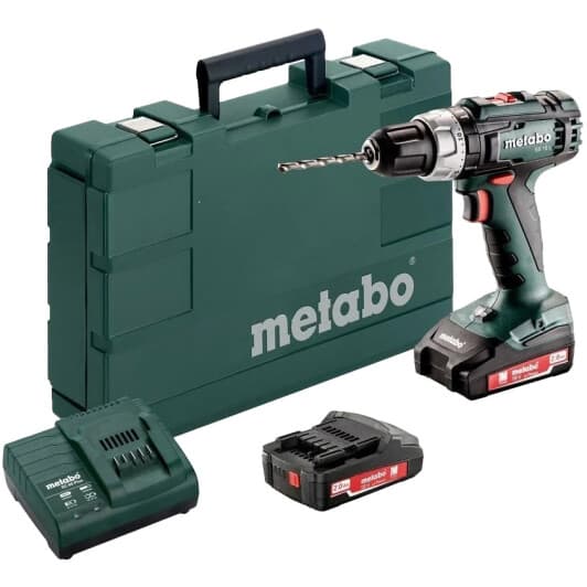Шурупокрут Metabo акумуляторний BS 18 L (2 акумулятори + ЗП + чохол)