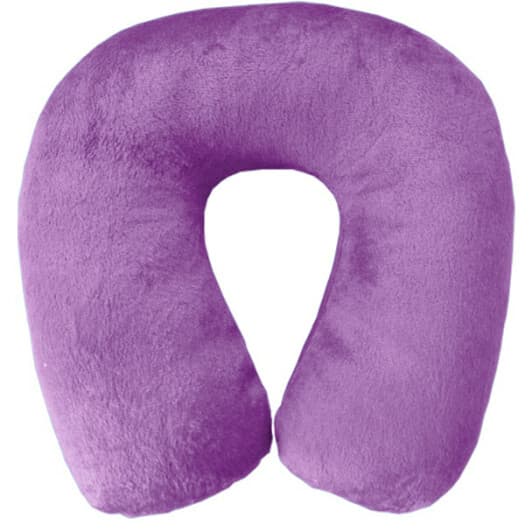 Подушка-подголовник Coverbag Memory foam фиолетовый без логотипа 484