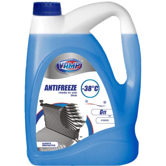 VAMP G11 синий -38 °C, 10 л (7952) готовый антифриз