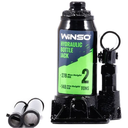 Домкрат Winso Hydraulic Bottle Jack пляшковий гідравлічний 2 т 170210