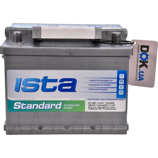 Акумулятор Ista 6 CT-60-R Standard 5600404