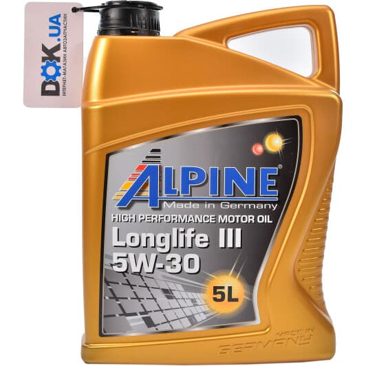 Alpine Longlife III 5W-30 (5 л) моторна олива
