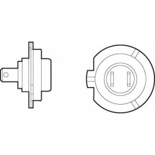 Автолампа Valeo +50% LIGHT H7 PX26d 55 W прозрачная 032519