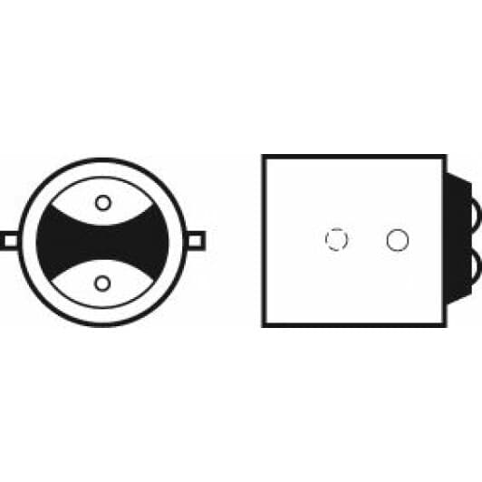 Автолампа Valeo Essential P21/5W BAY15d 21 W прозрачная 032207