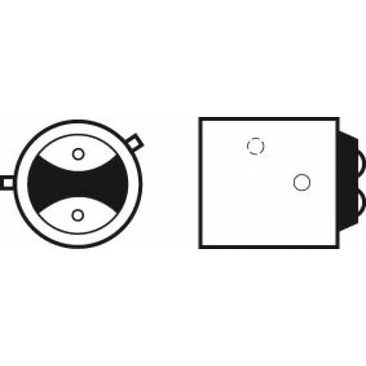 Автолампа Valeo Essential P21/4W BAZ15d 21 W прозрачная 032105