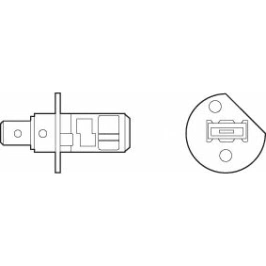 Автолампа Valeo Aqua Vision H1 P14,5s 55 W желтая 032507