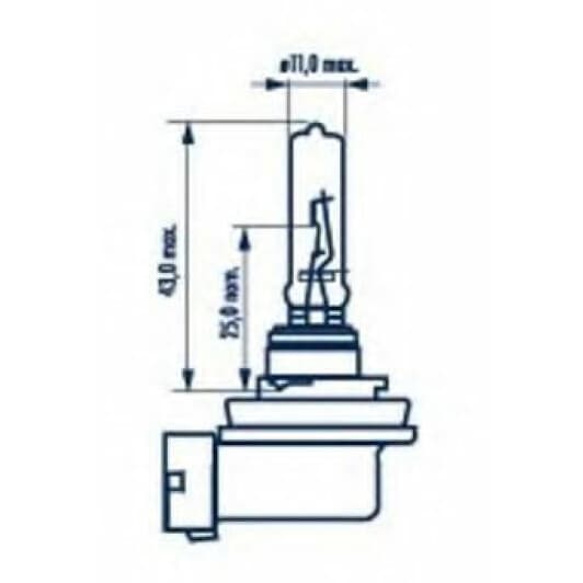 Автолампа Narva Standard H9 PGJ19-5 65 W прозрачная 48077C1
