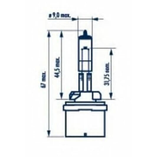 Автолампа Narva Standard H27W/1 PG13 27 W прозора 48041