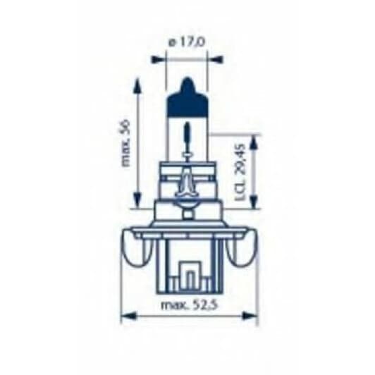 Автолампа Narva H13 P26.4t 60 W прозрачная 48092