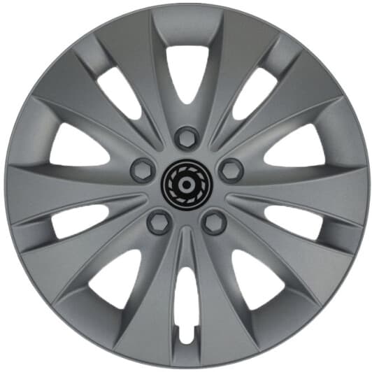 Комплект колпаков на колеса JESTIC Storm цвет серебристый R16