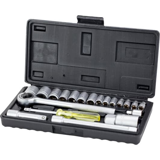 Набір торцевих головок та компонентів Sigma 6003055 1/4", 3/8" (20 пр.)