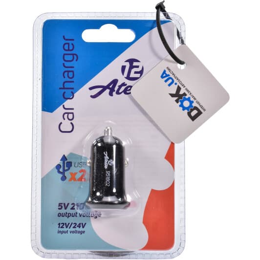 USB зарядка в авто 12 Atelie 951802