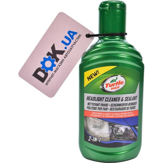 Полироль для фар Turtle Wax Headlight Cleaner & Sealant