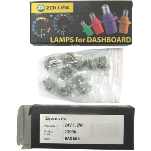 Автолампа Zollex BAX EB5 2 W прозрачная 23006