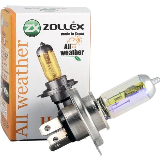 Автолампа Zollex All weather H4 P43t 60 W жовта 61024