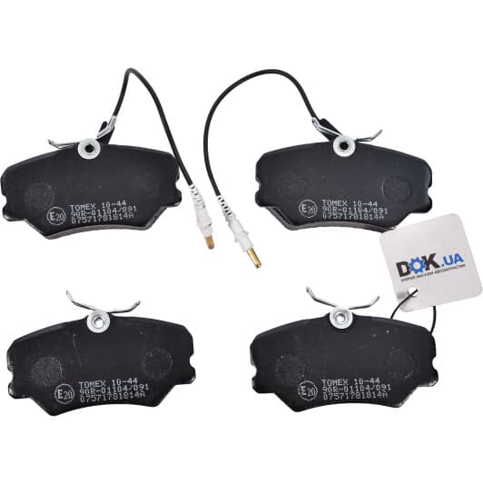 1044 Tomex Тормозные колодки для Peugeot 405