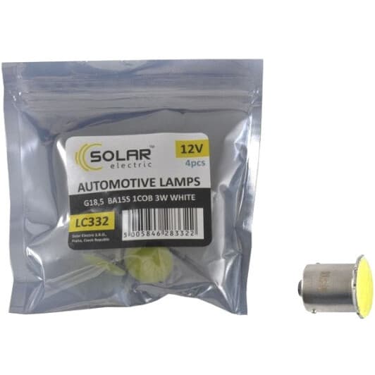 Автолампа Solar G18,5 BA15s 3 W LC332P