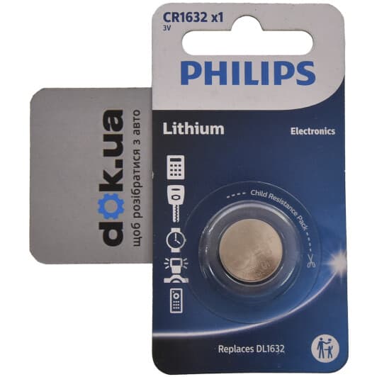 Батарейка Philips Lithium Cell CR1632/00B CR1632 3 V 1 шт