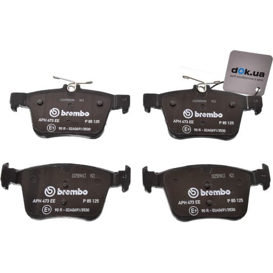 P 85 125 Brembo Тормозные колодки