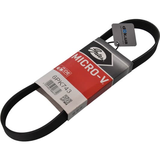 6PK743 Gates Поликлиновой ремень