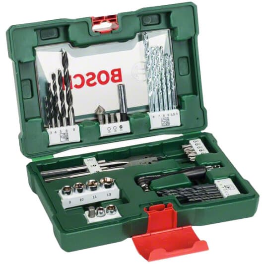Набор сверл Bosch спиральных по металлу, бетону и дереву 2607017316 3-13 мм 23 шт.