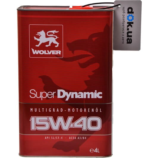 Wolver Super Dynamic 15W-40 (4 л) моторное масло