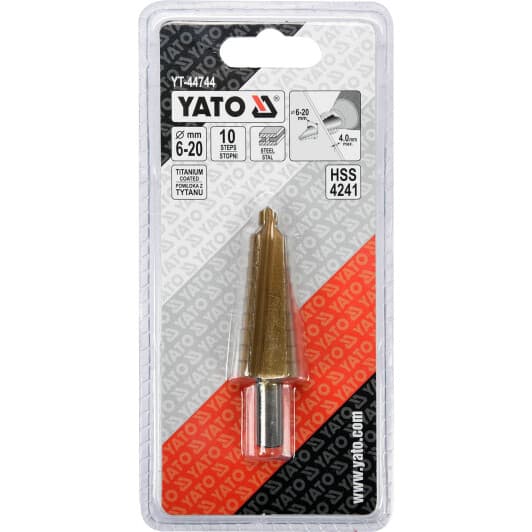 Сверло Yato ступенчатое по металлу YT-44744 6-20 мм