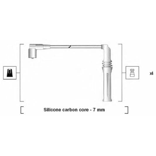 MSK935 Magneti Marelli Комплект проводов зажигания
